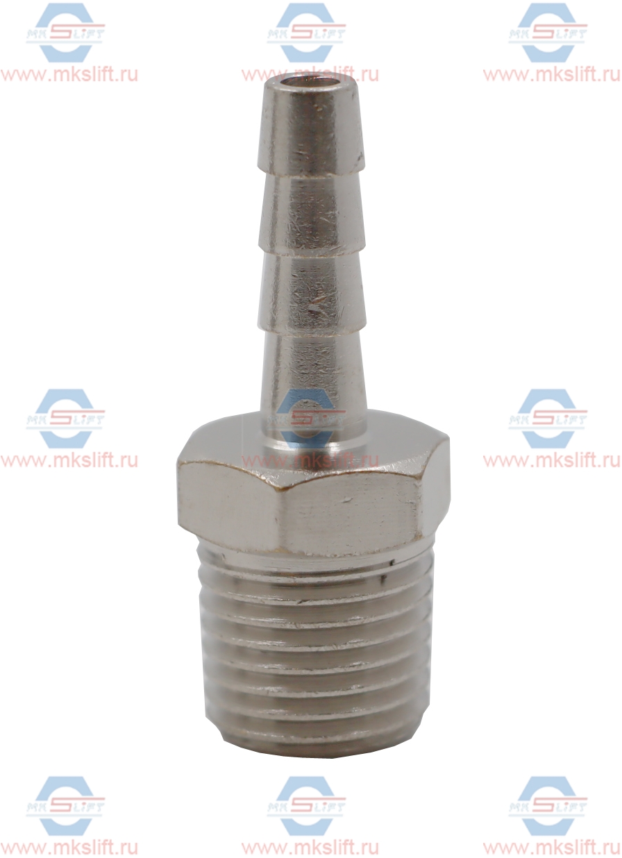 Фитинг "елочка" 6 мм - M1/4", 10 шт KraftWell  арт. KRW-TF614M-10