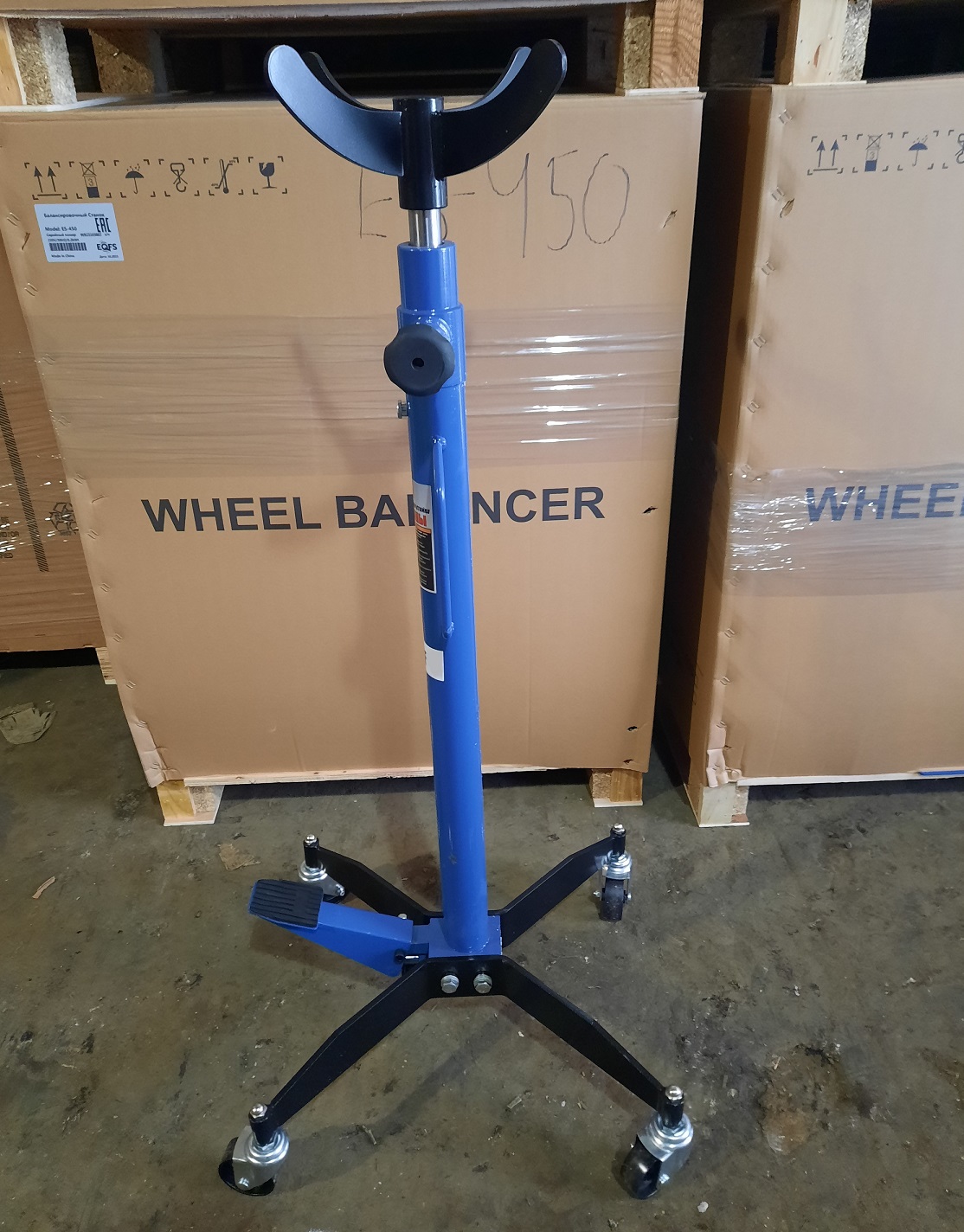 Техносоюз TS0905 Стойка трансмиссионная гидравлическая ускоренный подъём 0.6т