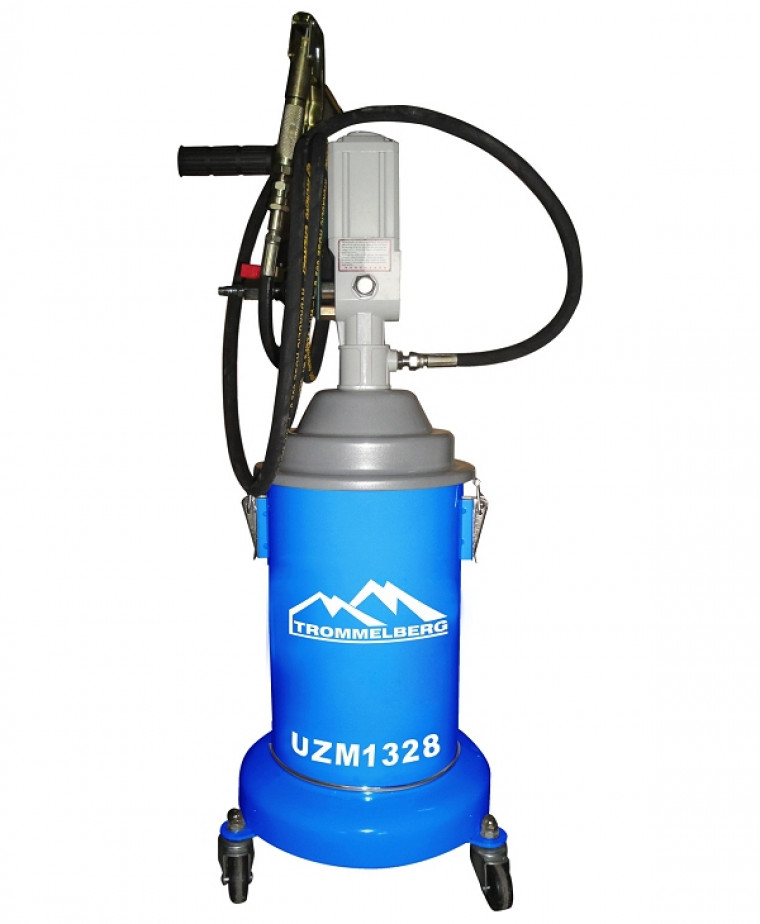 Солидолонагнетатель пневматический 300-400 бар TROMMELBERG UZM1328 вместимостью 13 кг