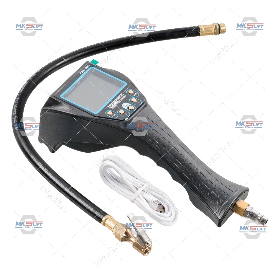 Пистолет для накачки шин, автоматический, с LCD дисплеем KraftWell  арт. KRW-AIG1