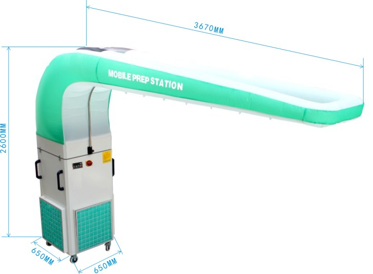 Мобильная зона подготовки TROMMELBERG PA-0615 для покраски и сушки авто