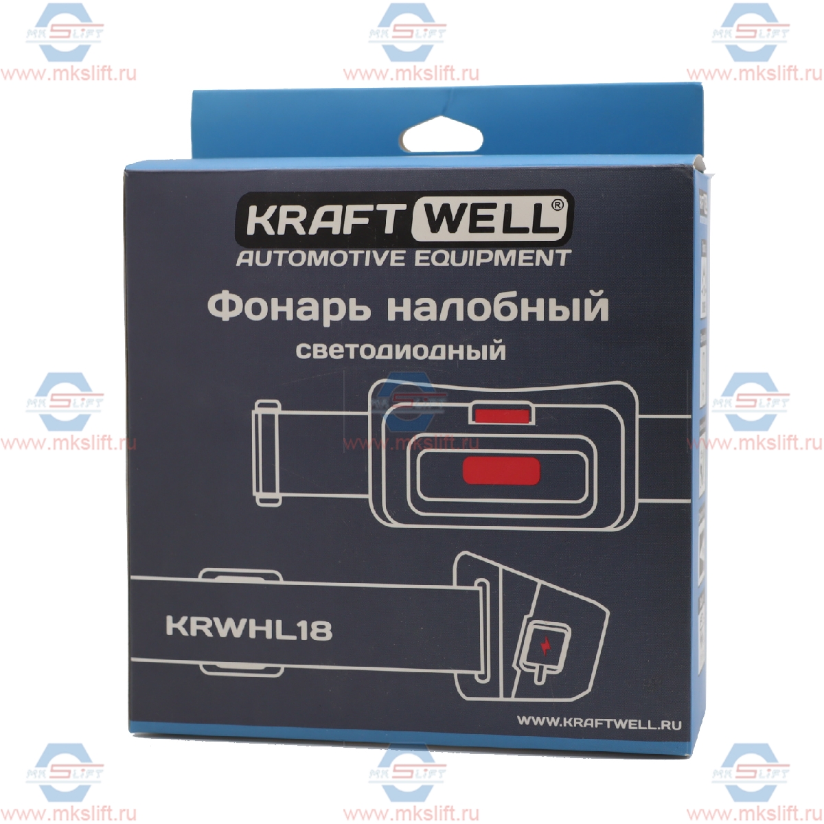 Фонарь налобный светодиодный KraftWell  арт. KRWHL18