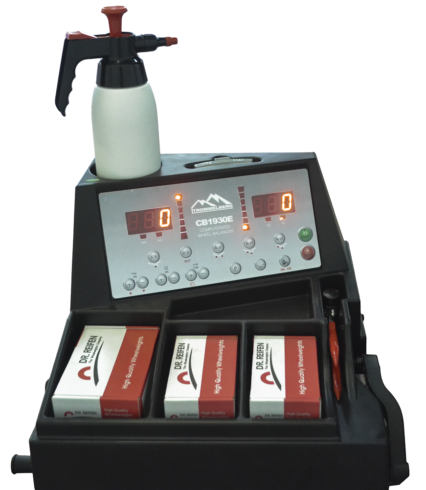 Балансировочный станок TROMMELBERG CB1930E с LED-дисплеем и механической линейкой