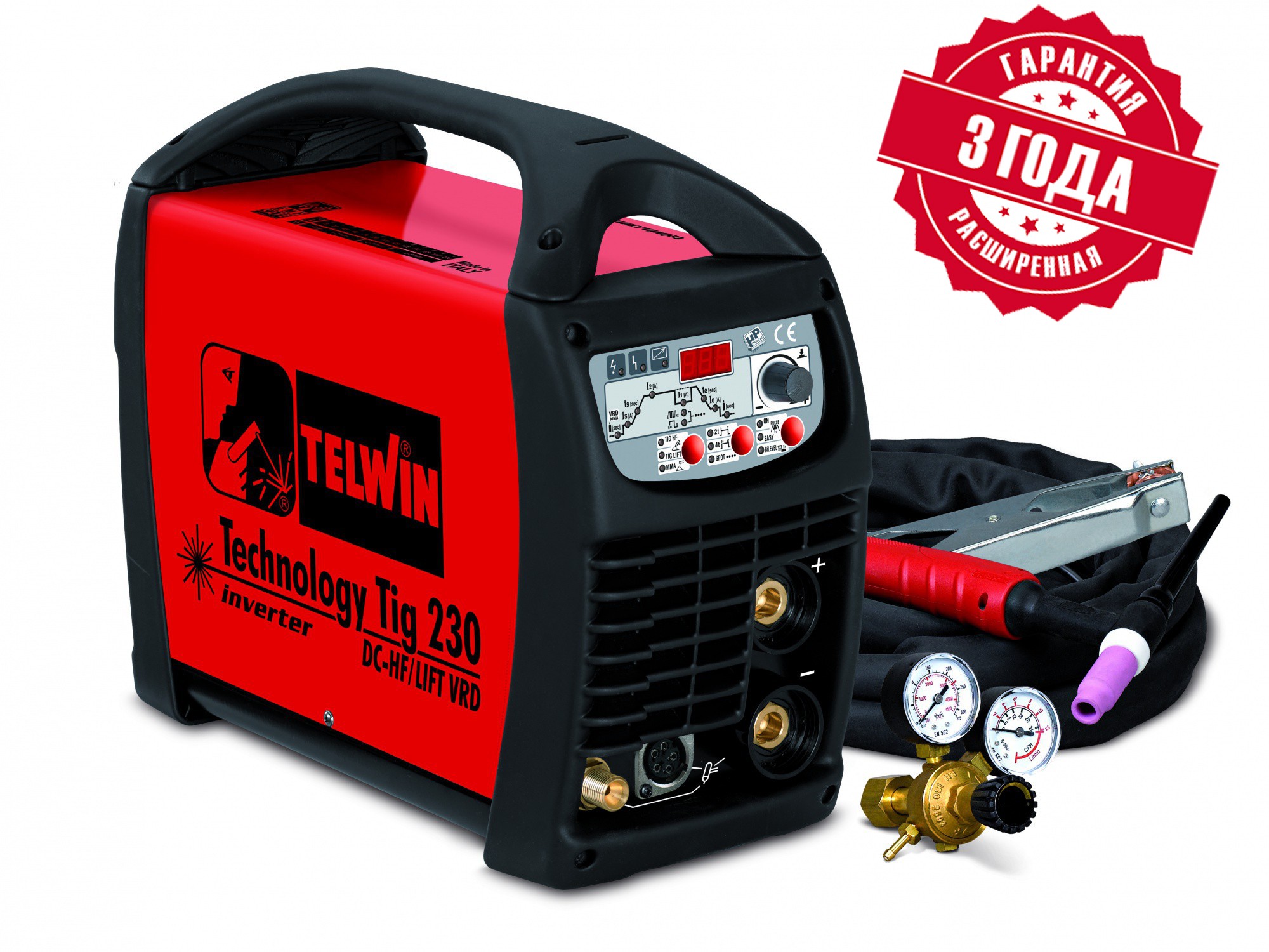 Техносоюз Сварочный аппарат TECHNOLOGY TIG 230 DC-HF/LIFT 230V +ACC