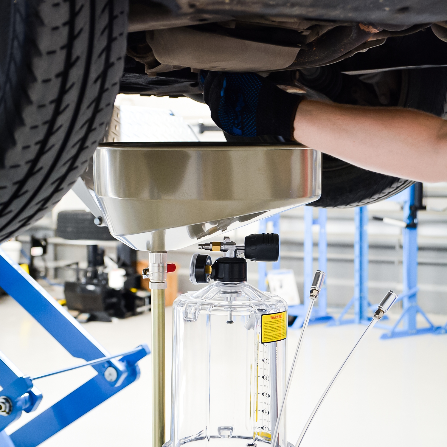 Установка для слива масла TROMMELBERG UZM80 с инспекционной камерой