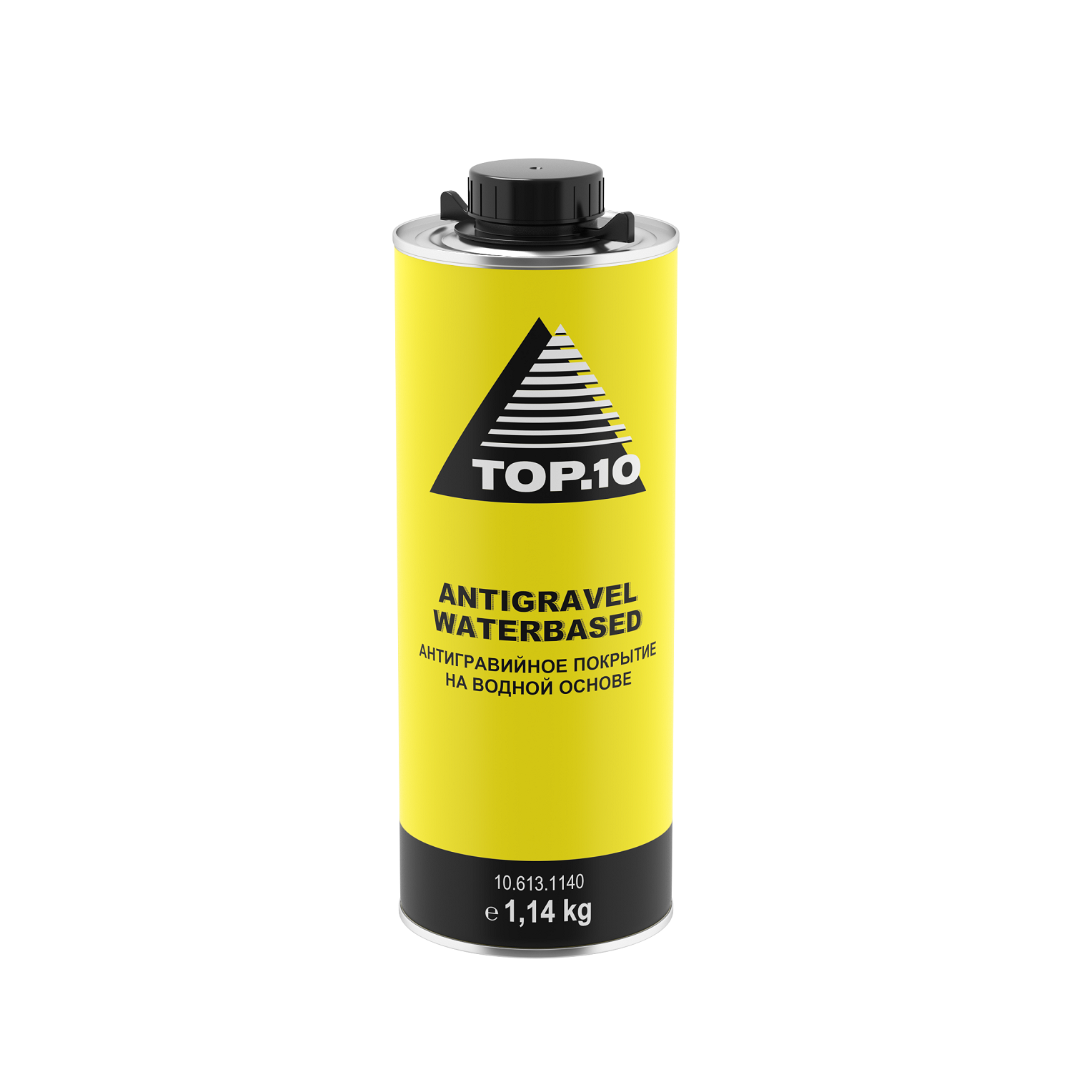 Покрытие на водной основе TOP.10 ANTIGRAVEL WATERBASED черное (1.14 кг)