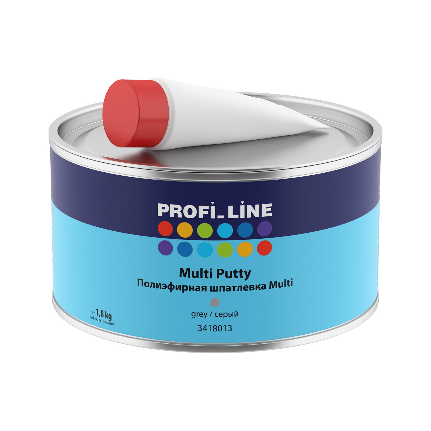 Полиэфирная шпатлёвка PROFI_LINE MULTI с отвердителем (1.8 кг)