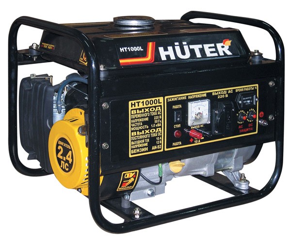 Техносоюз Портативный бензогенератор HUTER HT1000L