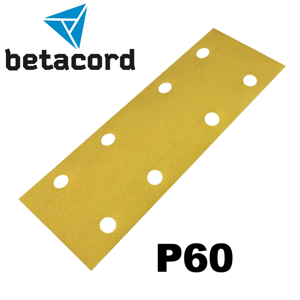 Абразивная полоска BETACORD P60 на бумаге 70х198 мм 8 отверстий (50 шт.)