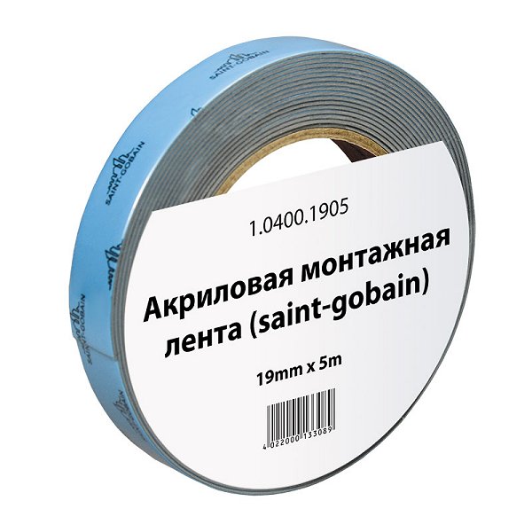 Лента монтажная акриловая SAINT GOBAIN (19 мм х 5 м)