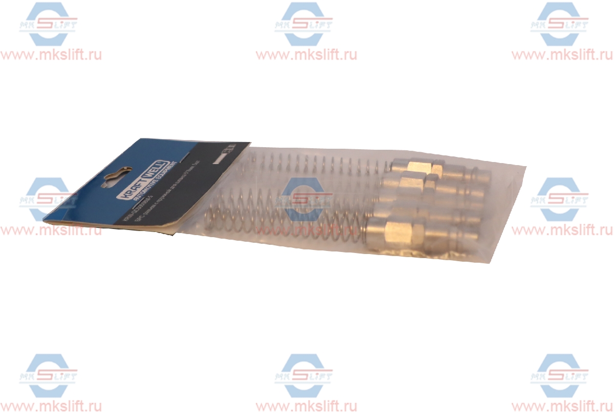 БРС "папа", c пружиной для шланга 6*8 мм, 5 шт KraftWell  арт. KRW-QCS0508M-5