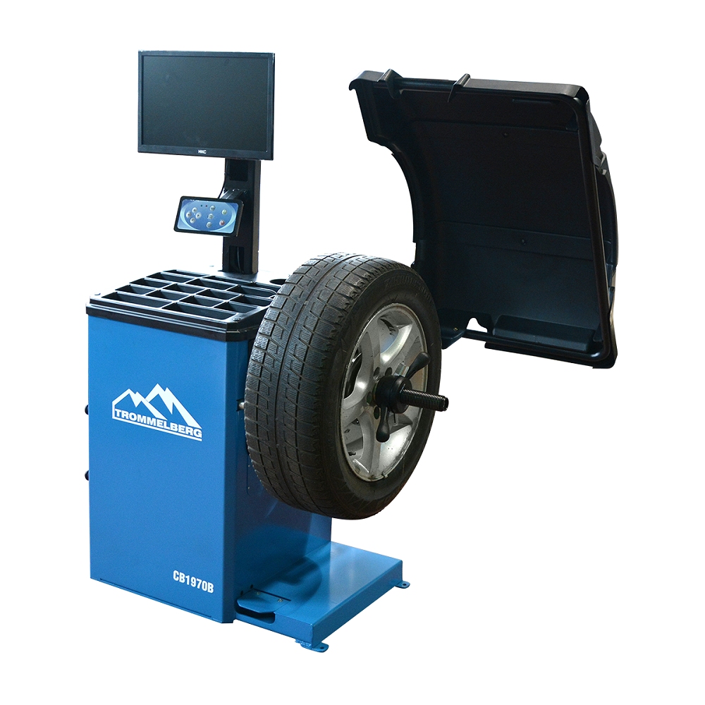 Станок балансировочный TROMMELBERG CB1970B с компьютерным монитором и электронной линейкой