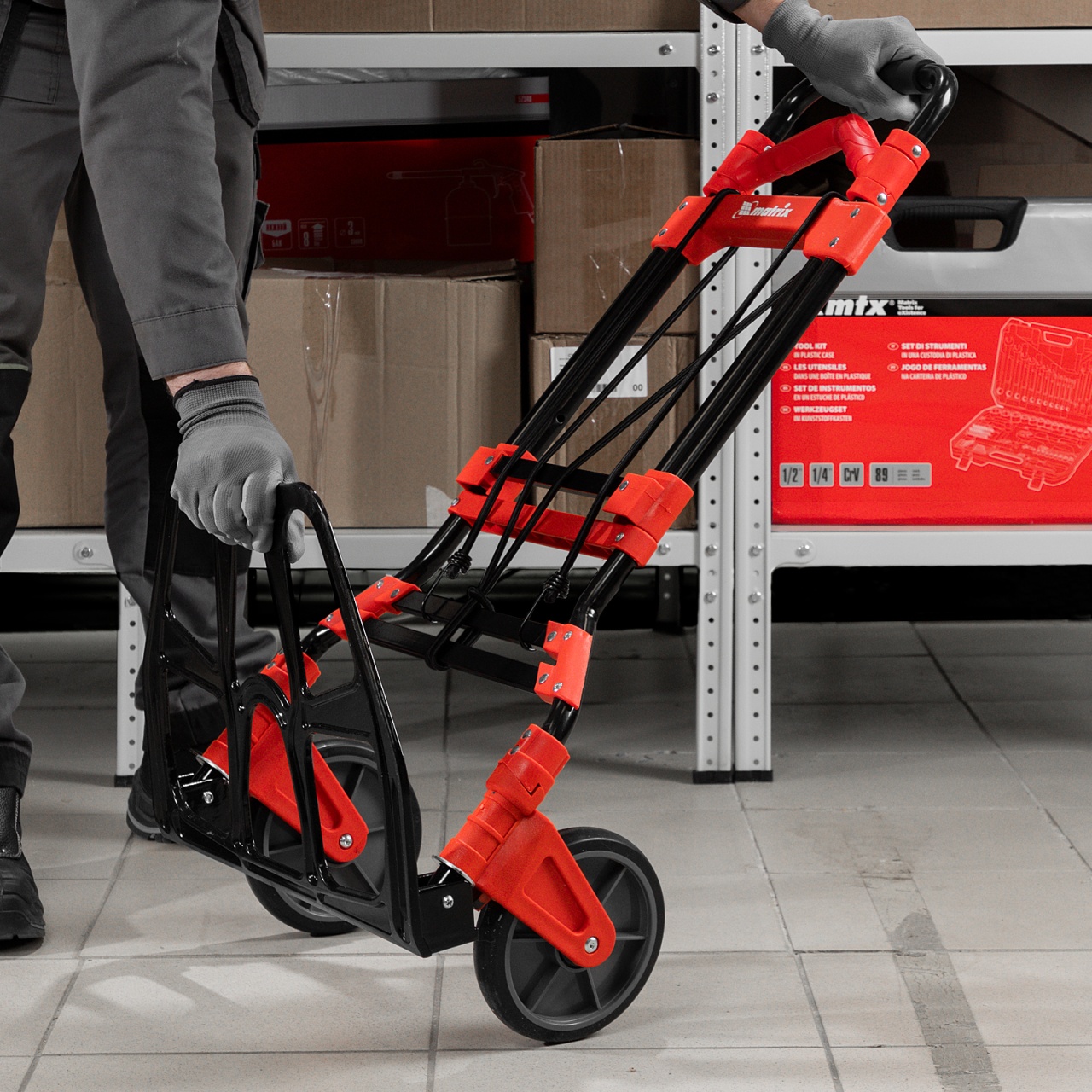 Тележка хозяйственная, грузоподъемность 150 кг, складная MATRIX 98208