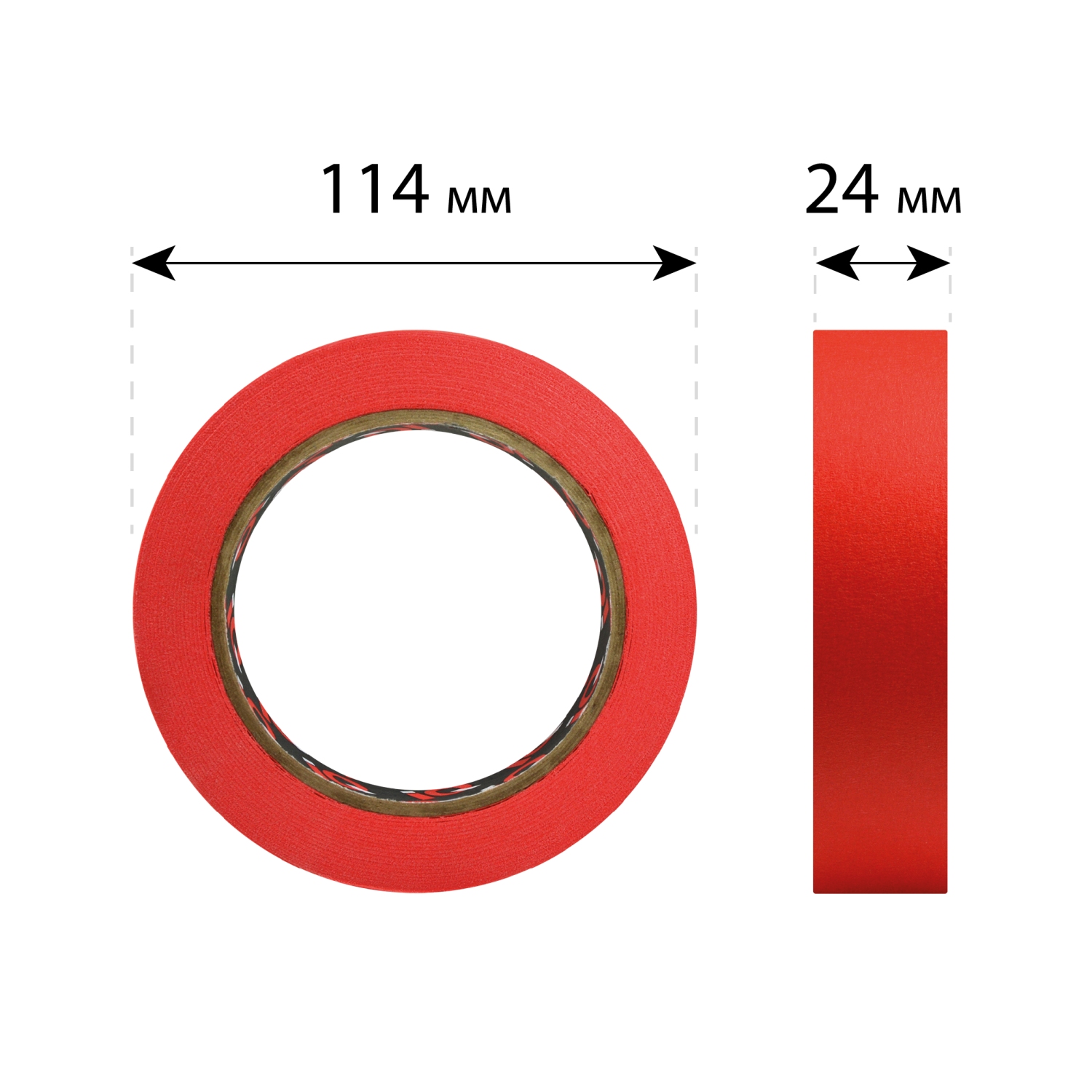 Лента маскировочная IQ RED LINE 90° (24 мм X 40 м)