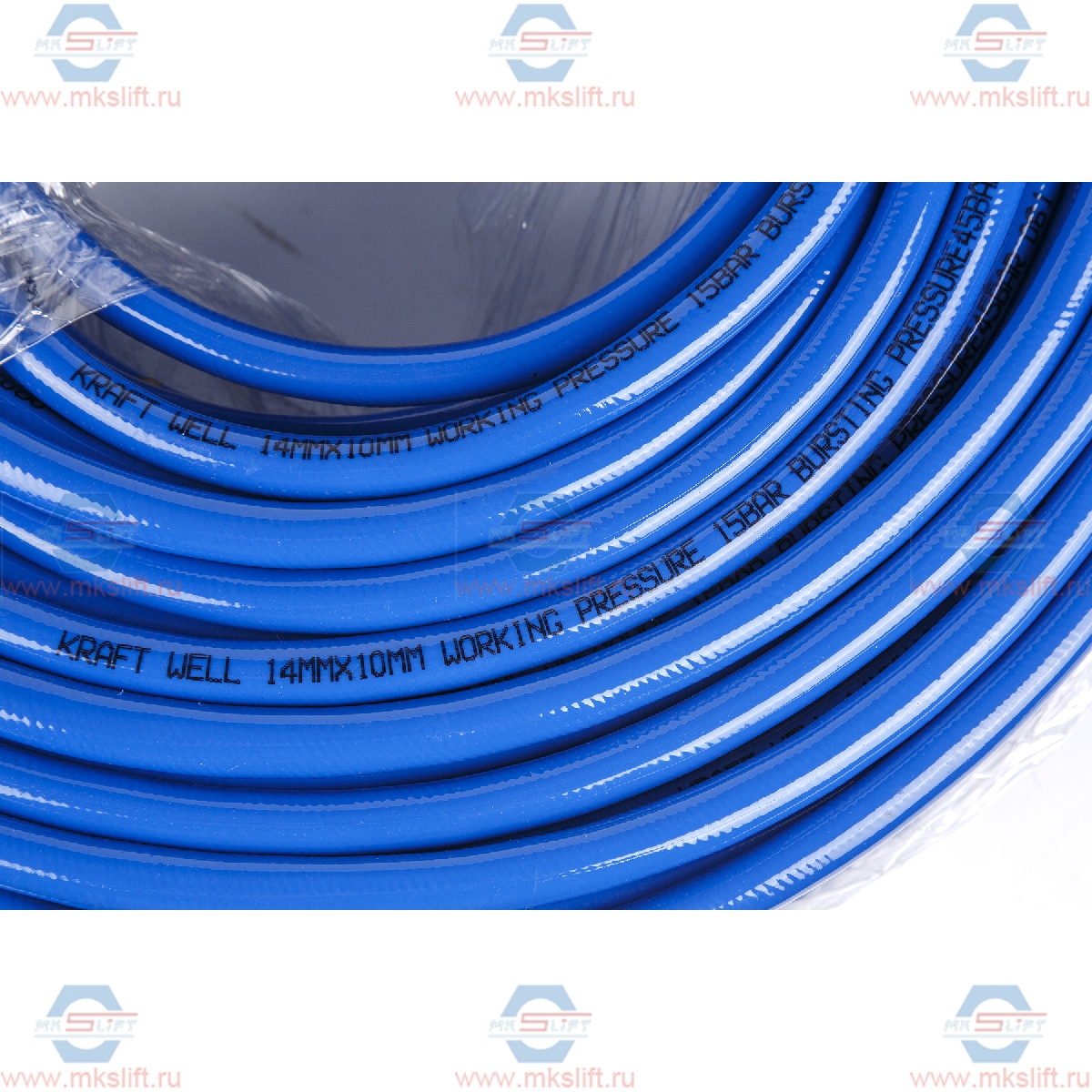 Шланг воздушный гибридный PVC D10х14 мм, 1 м KraftWell  арт. KRW-HS1014HPVC/1