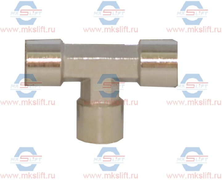 Тройник резьбовой Т-образный F1/4" - F1/4" - F1/4", 10 шт KraftWell  арт. KRW-TT14F3-10