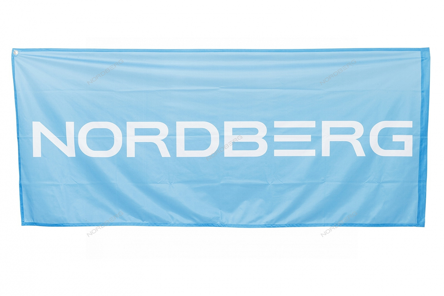 Флаг односторонний NORDBERG с флагштоком, 0,85х2 м
