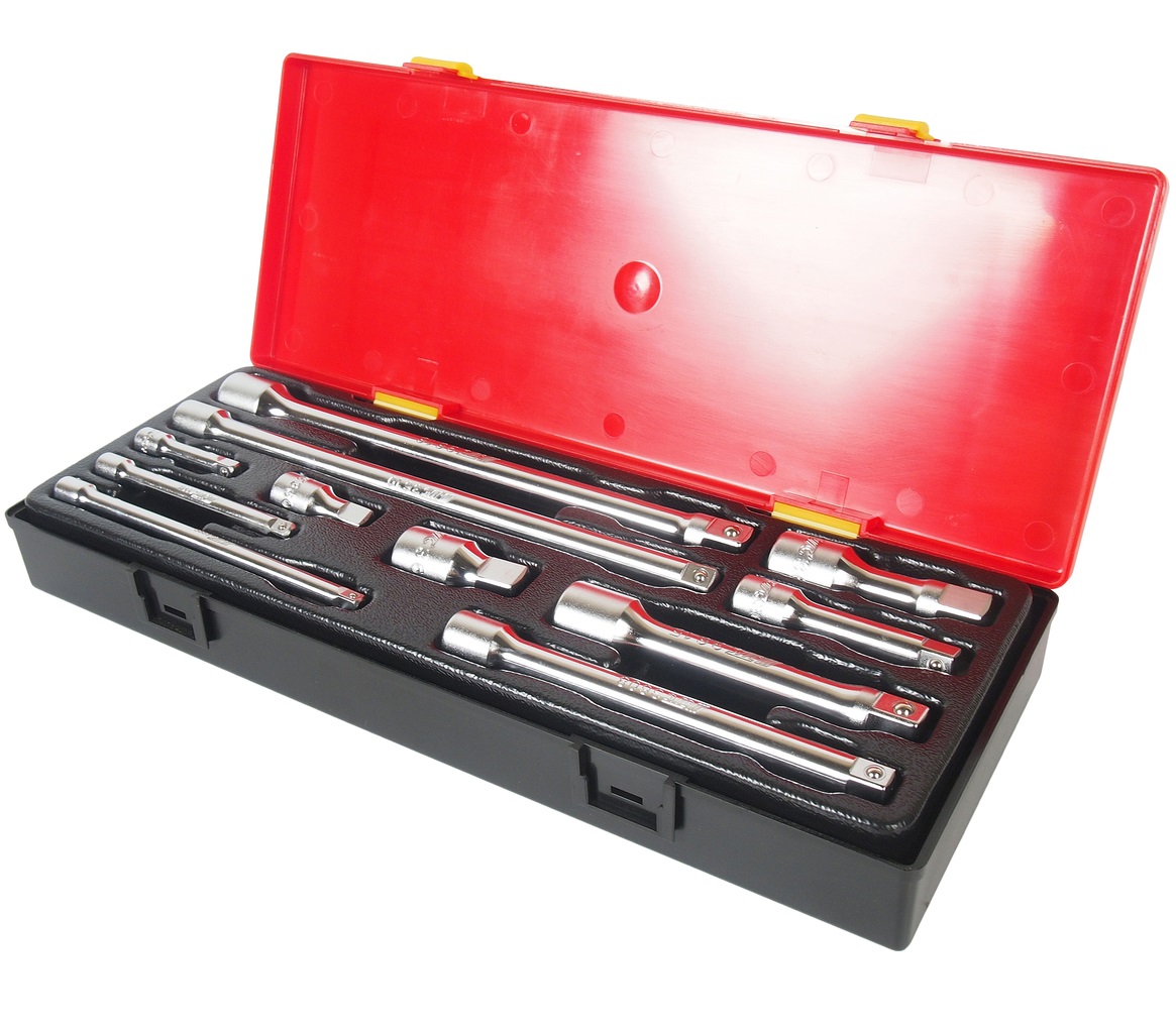 Техносоюз Набор удлинителей 1/4" & 3/8" & 1/2" (в кейсе) 11шт JTC-K1111