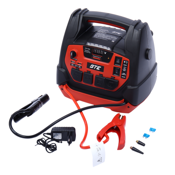 Техносоюз GTE-P204 Устройство пусковое 12-15V 1250А 18000мА/ч (power bank) инвертор с компрессором