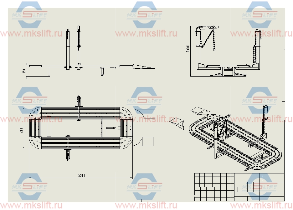 Стапель платформенный KraftWell  арт. KRW5200B2V