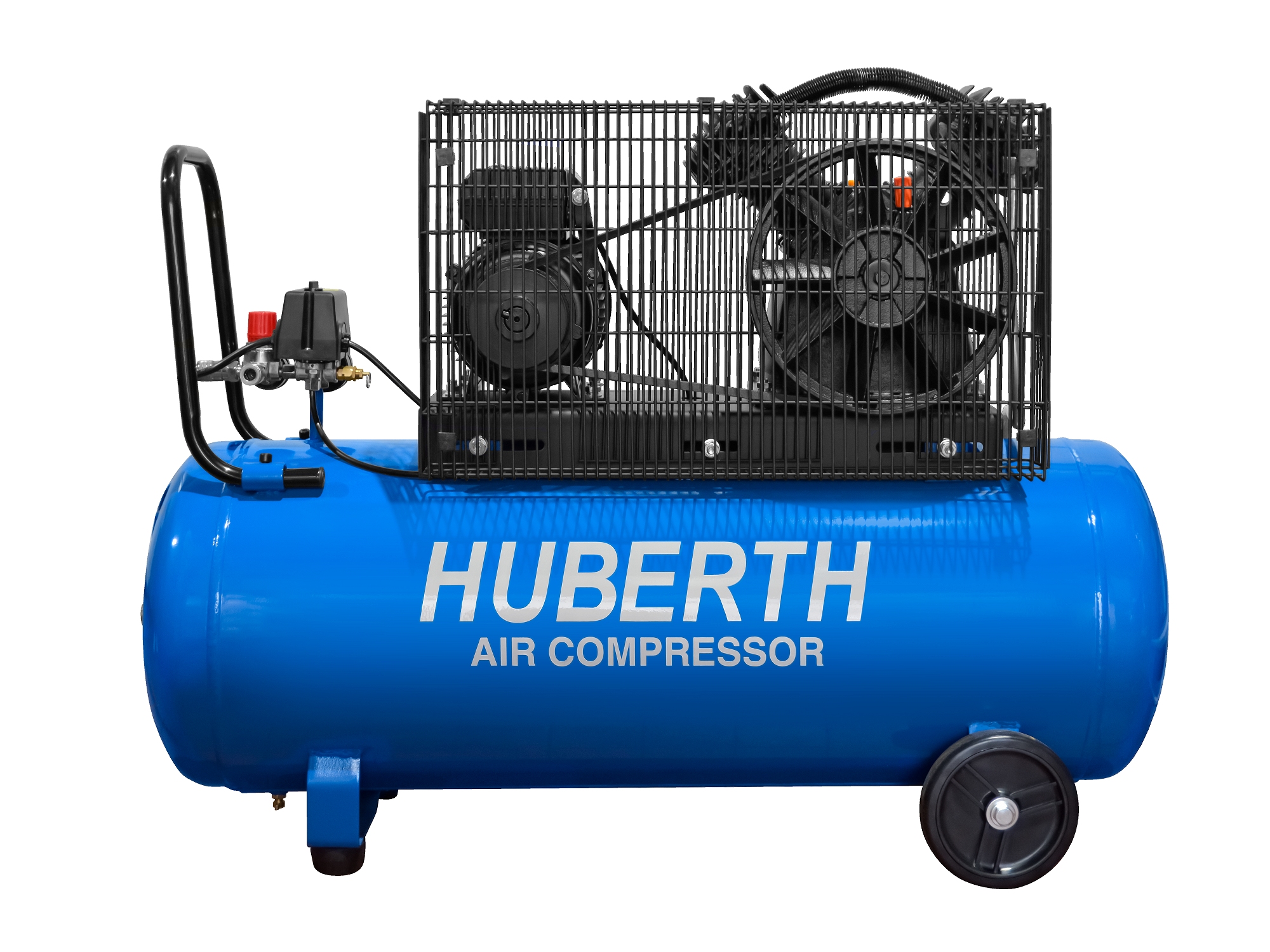 Компрессор воздушный HUBERTH RP104100 с горизонтальным ресивером 100 л (1Ф.X230В)