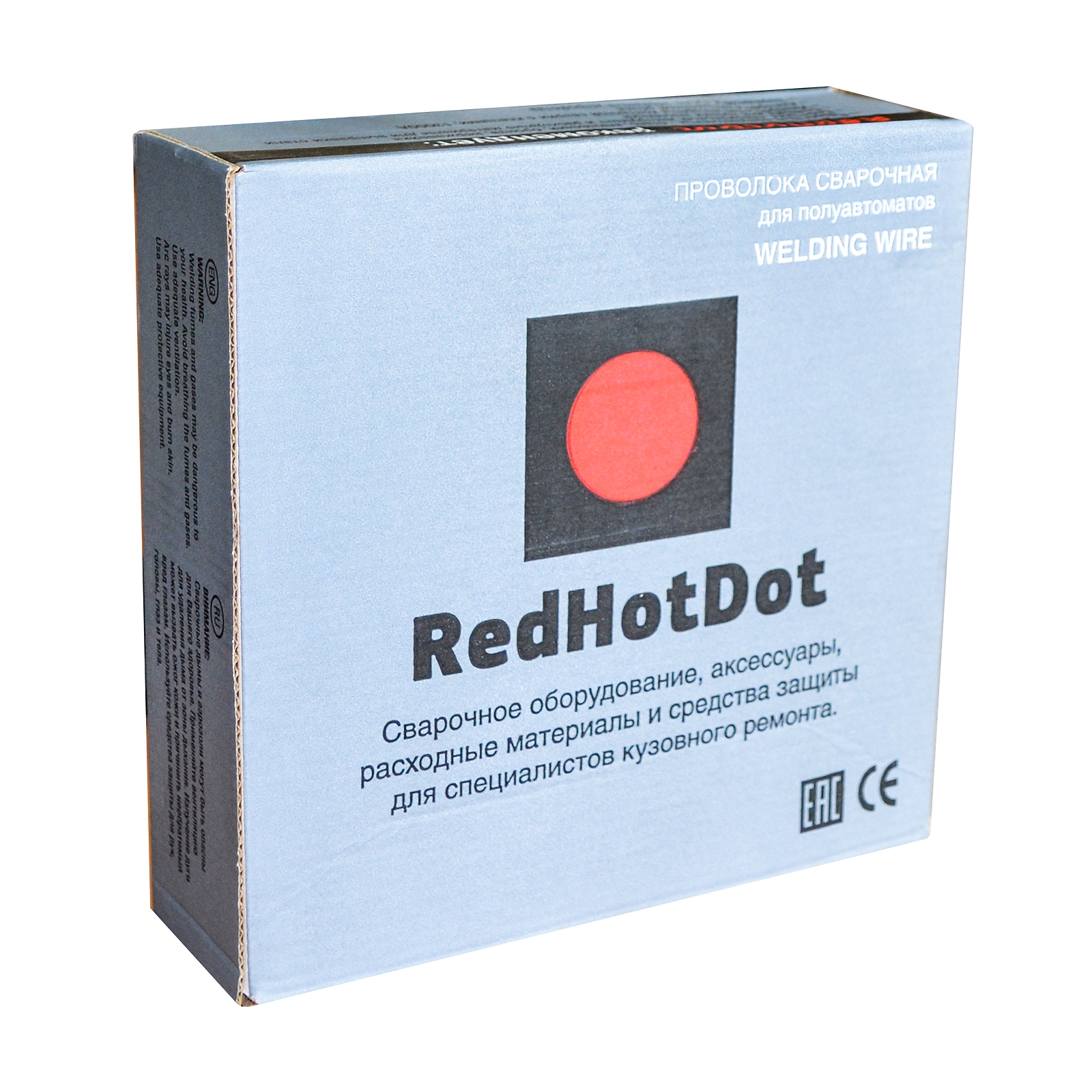Проволока сварочная D0.8 мм REDHOTDOT SG2 омеднённая на катушке 200 мм (5 кг)