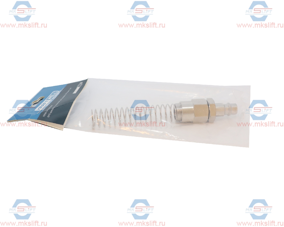 БРС "папа", c пружиной для шланга 10*15 мм, 1 шт KraftWell  арт. KRW-QCS1014M