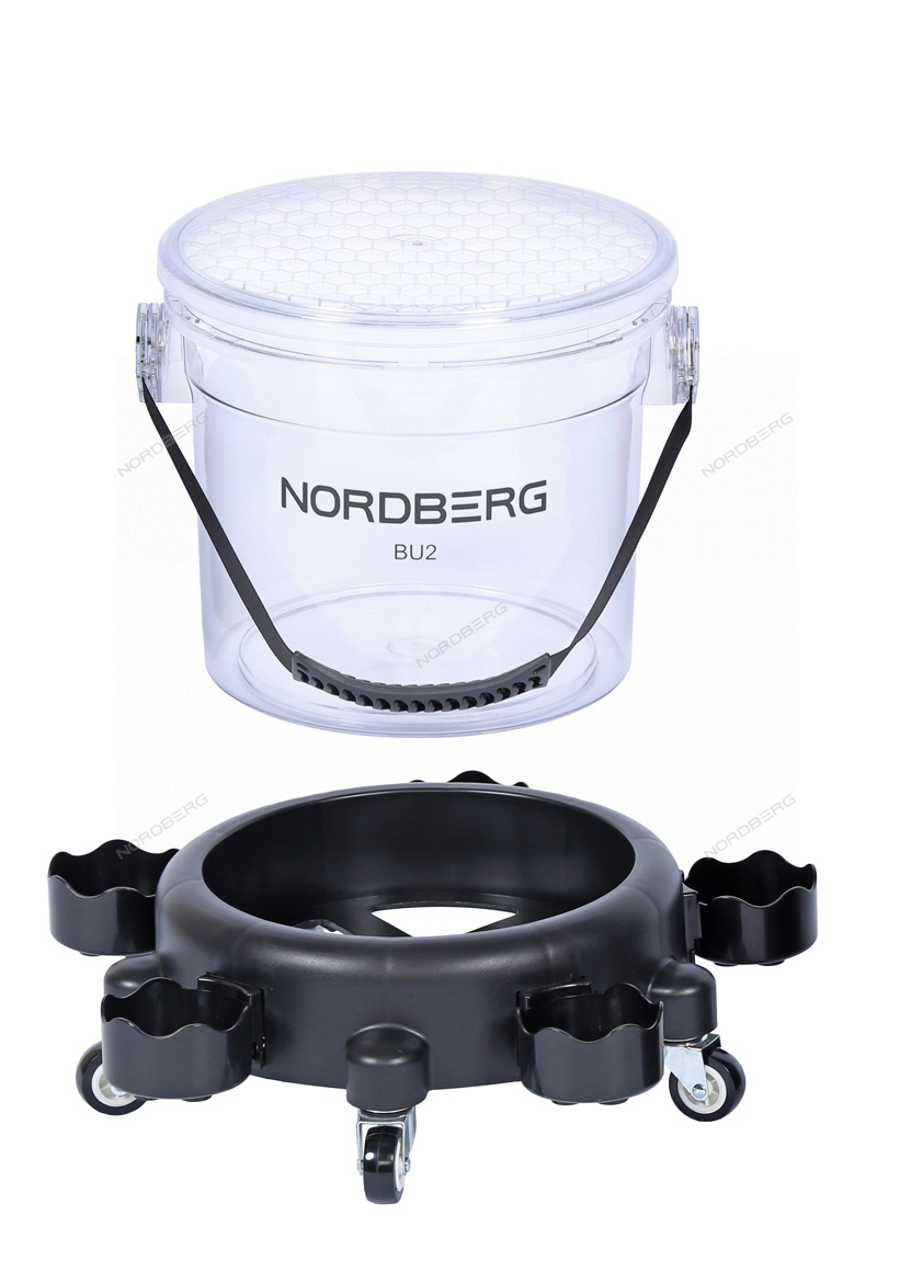Ведро для детейлинга на колесах NORDBERG