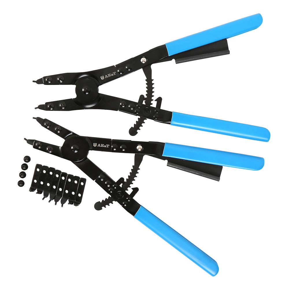 Съемник стопорных колец 2шт со сменными носами 16" TA-H1037 AE&T