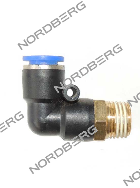 Фитинг угловой D8 - M1/4" NORDBERG