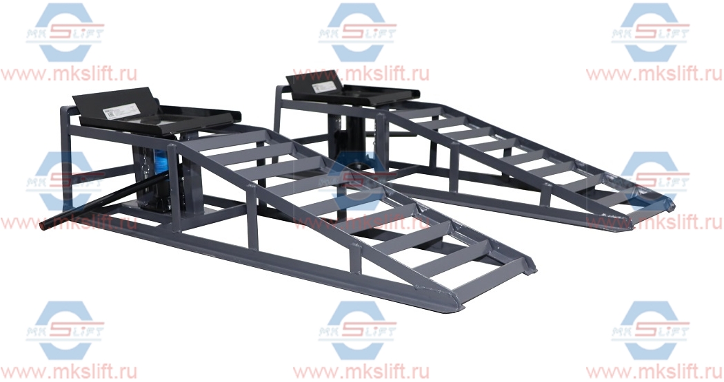 Гидравлические заездные рампы, г/п 2000 кг, комплект 2 шт. KraftWell  арт. KRWCR2
