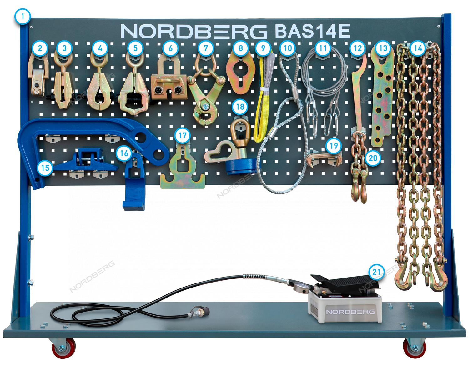 Стапель напольный без платформы NORDBERG