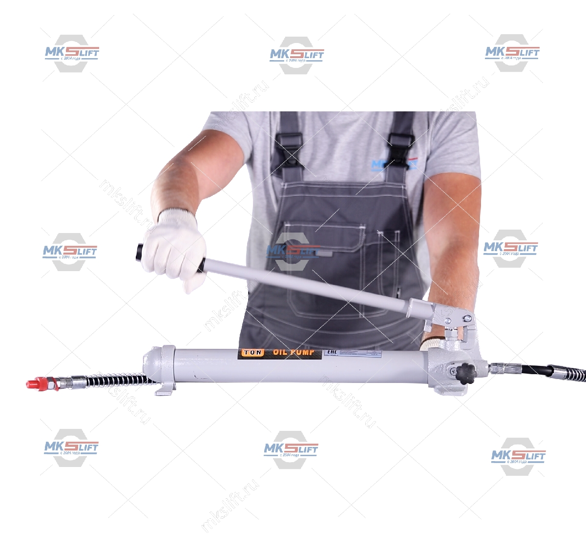 Насос гидравлический ручной 10 т KraftWell  арт. KRWHP10