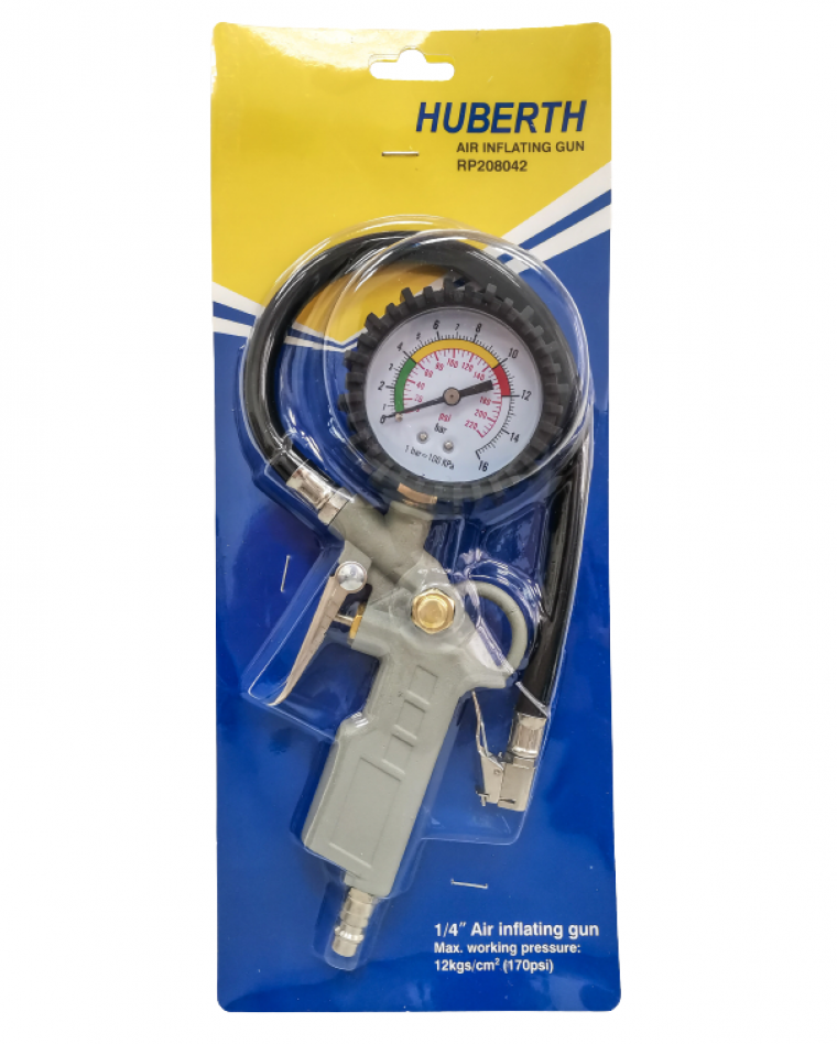 Пистолет для подкачки шин с манометром и БРС HUBERTH RP208042