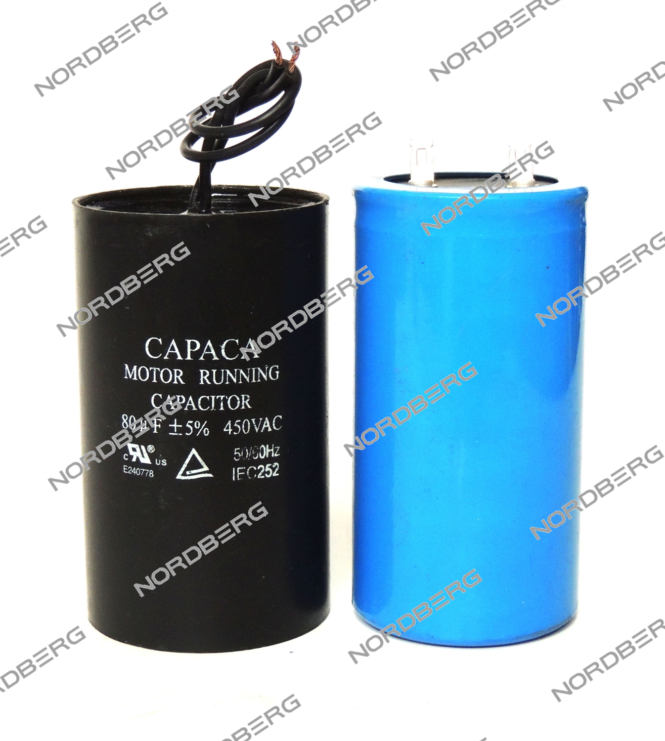 Конденсатор 80+300мкФ для подъемника (пусковой) (комплект) NORDBERG