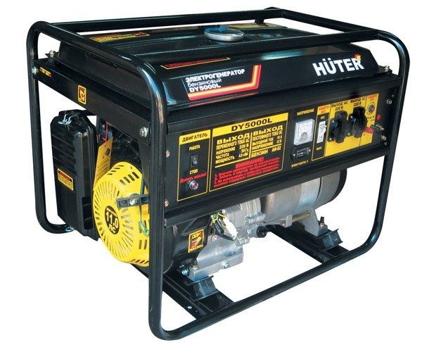 Техносоюз Портативный бензогенератор HUTER DY5000L