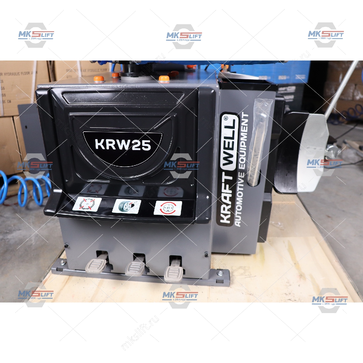 Шиномонтажный станок полуавтомат 10-26" KraftWell  арт. KRW25/220