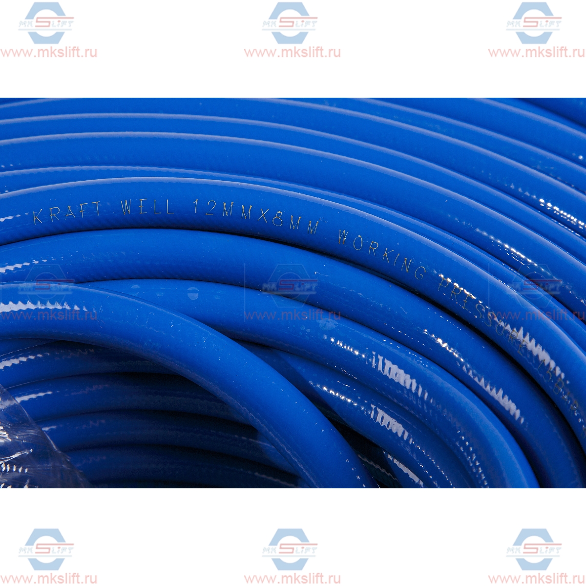 Шланг воздушный гибридный PVC D8х12 мм, 1 м KraftWell  арт. KRW-HS0812HPVC/1
