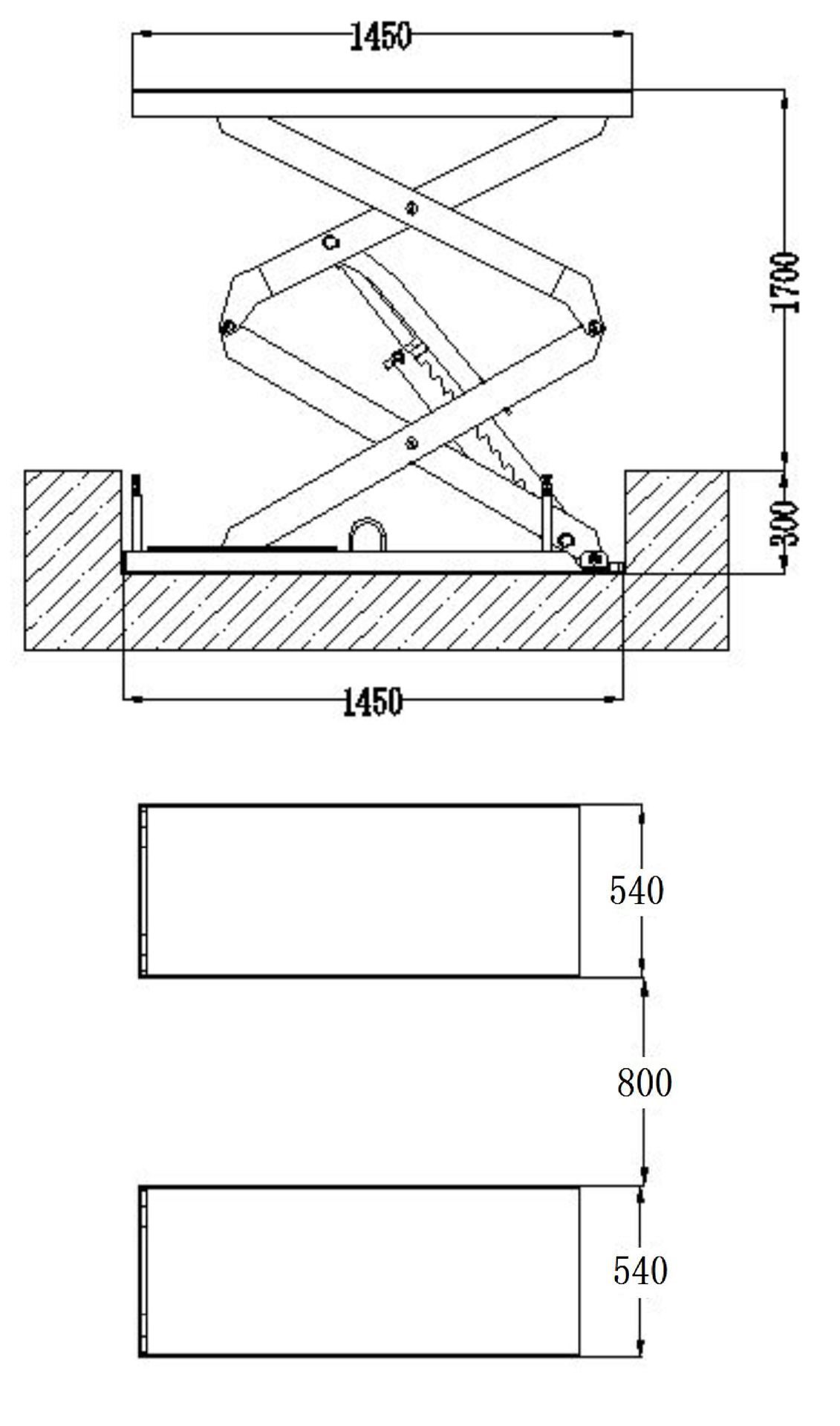 Подъемник ножничный BRANN FT-3,5IG