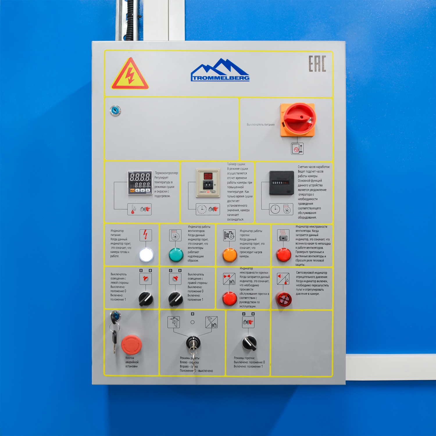 Окрасочно-сушильная камера TROMMELBERG SB7427.02 (3 мотора)