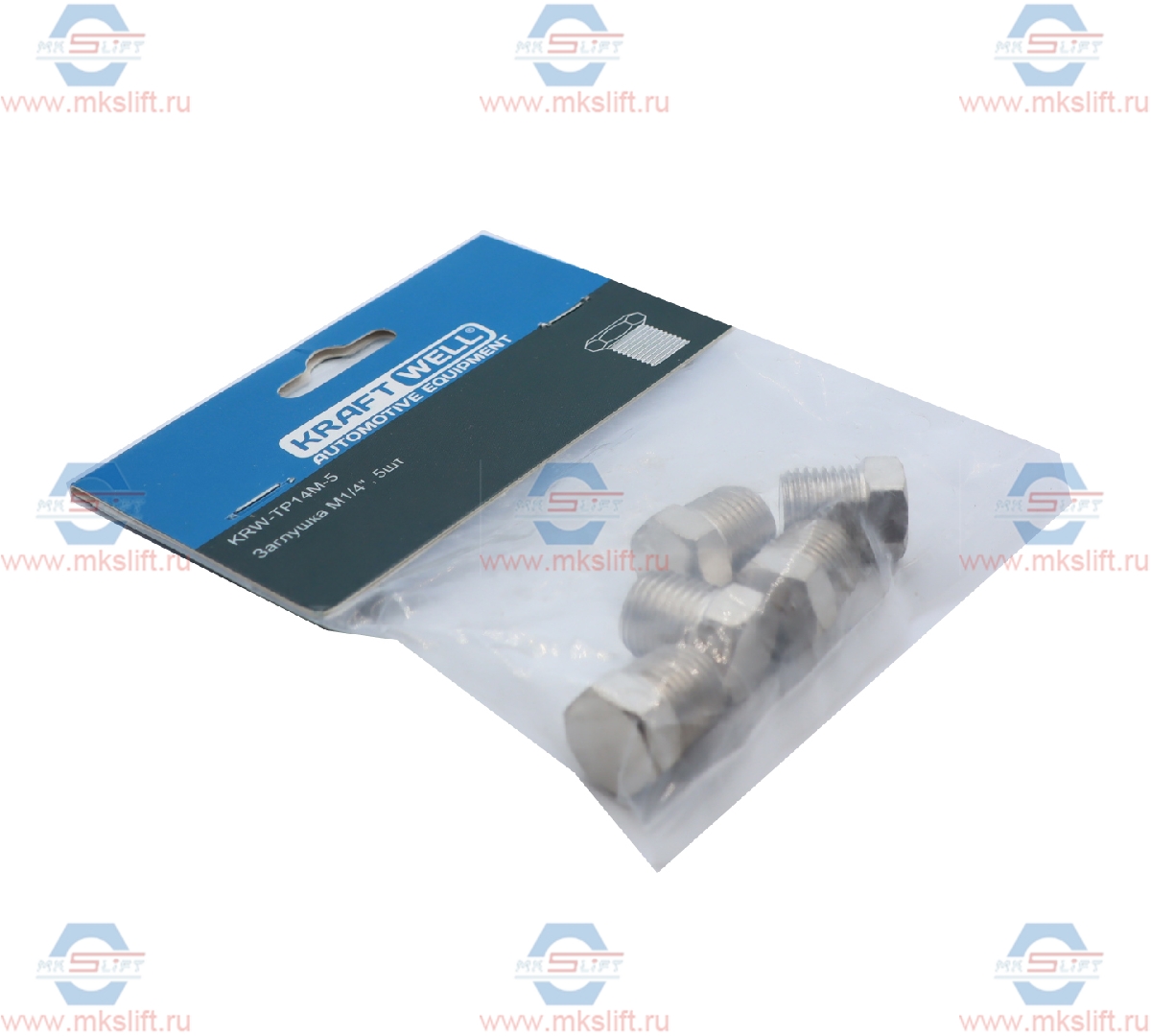 Заглушка M1/4", 5 шт KraftWell  арт. KRW-TP14M-5