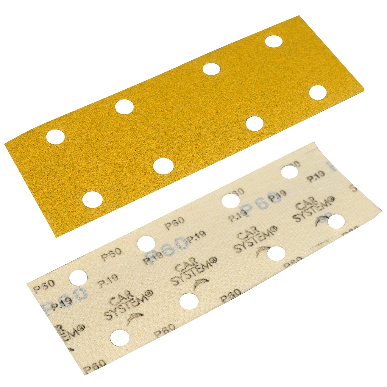 Полоска абразивная бумажная CARSYSTEM P.19 70х198 мм 8 отв. P60 (50 шт.)