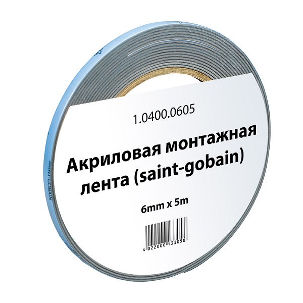 Лента монтажная акриловая SAINT GOBAIN (6 мм х 5 м)