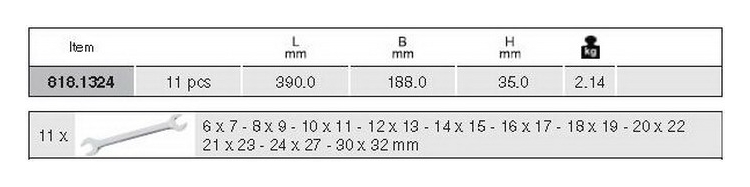 Набор ключей 6 - 32 мм KS-Tools  арт. 8181324