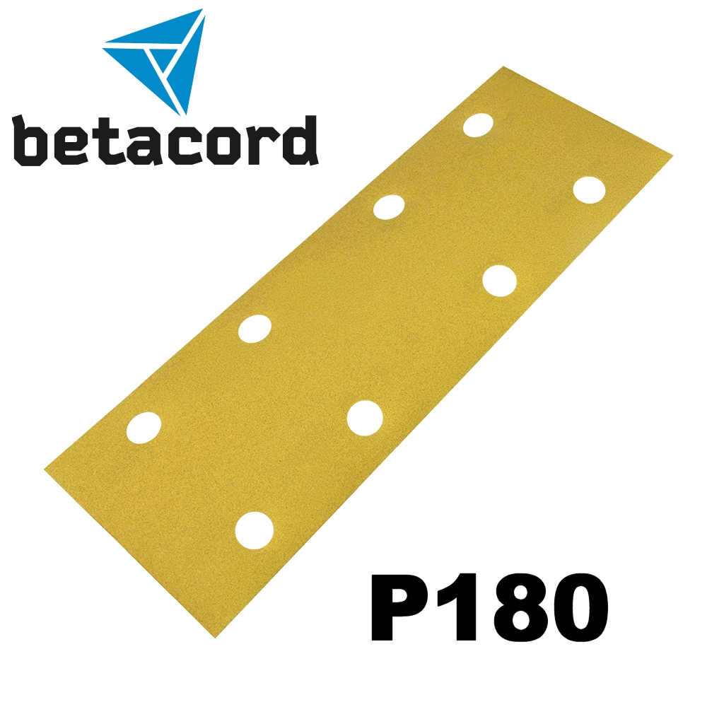 Абразивная полоска BETACORD P180 на бумаге 70х198 мм 8 отверстий (100 шт.)
