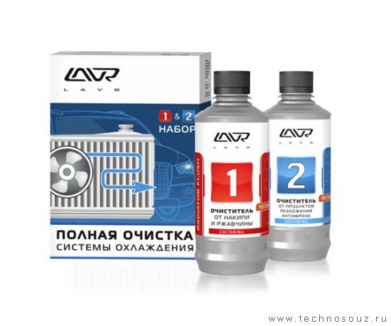 Техносоюз Набор "Полная очистка системы охлаждения 1&2" LAVR Radiator Flush 1&2