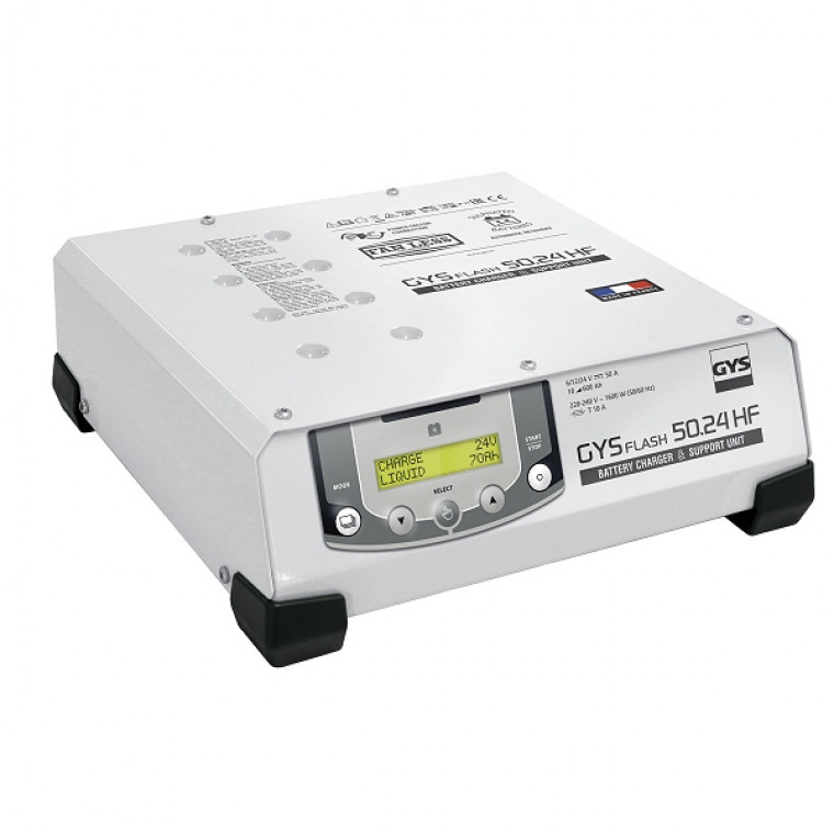 Инверторное зарядное устройство GYSFLASH 50-24 HF (600 Ач)