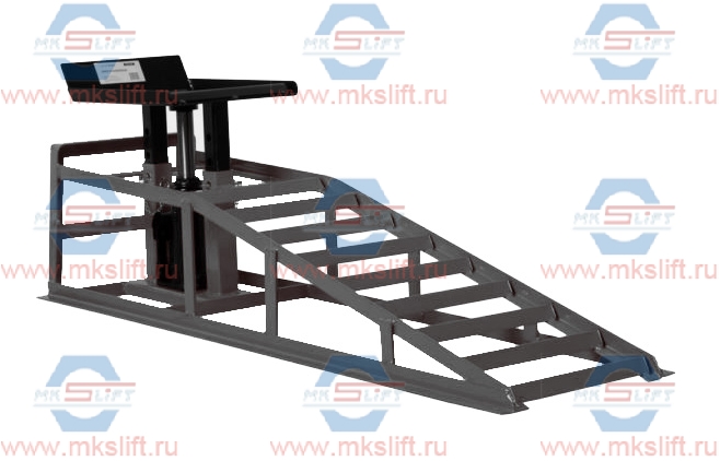 Гидравлические заездные рампы, г/п 2000 кг, комплект 2 шт. KraftWell  арт. KRWCR2