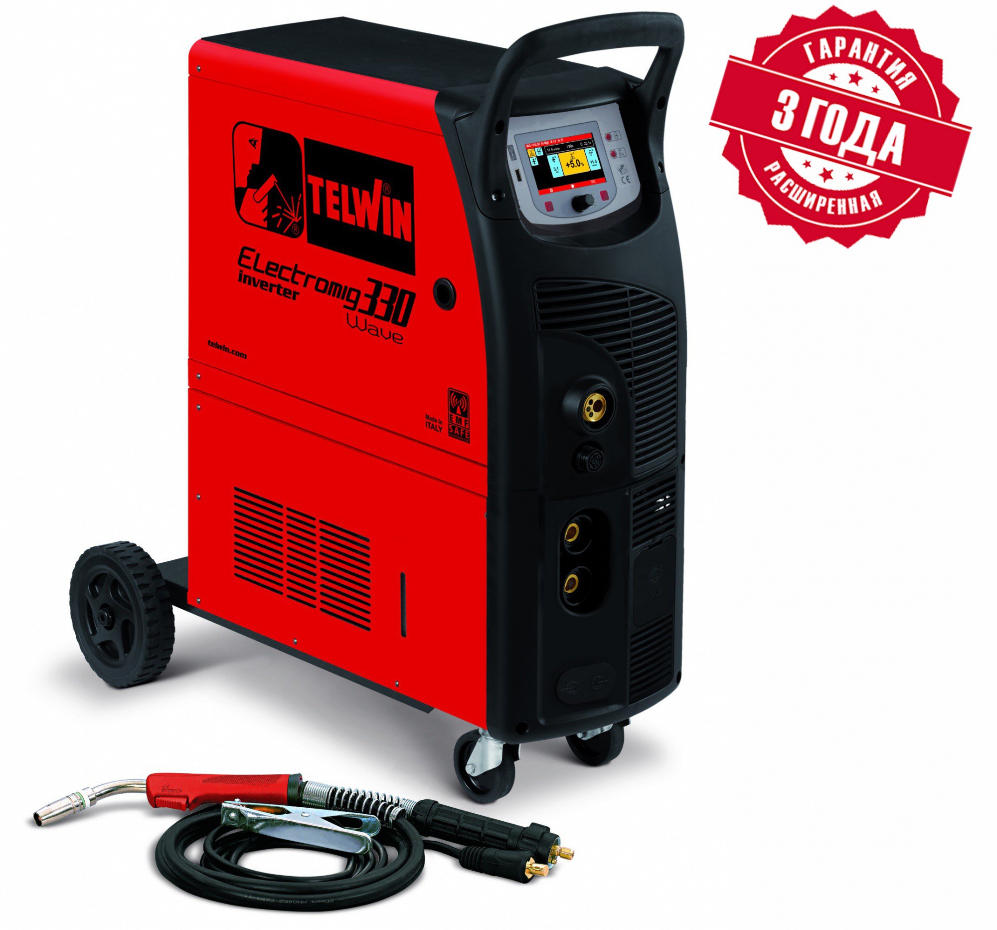 Техносоюз Сварочный полуавтомат ELECTROMIG 330 WAVE 400V + ACC