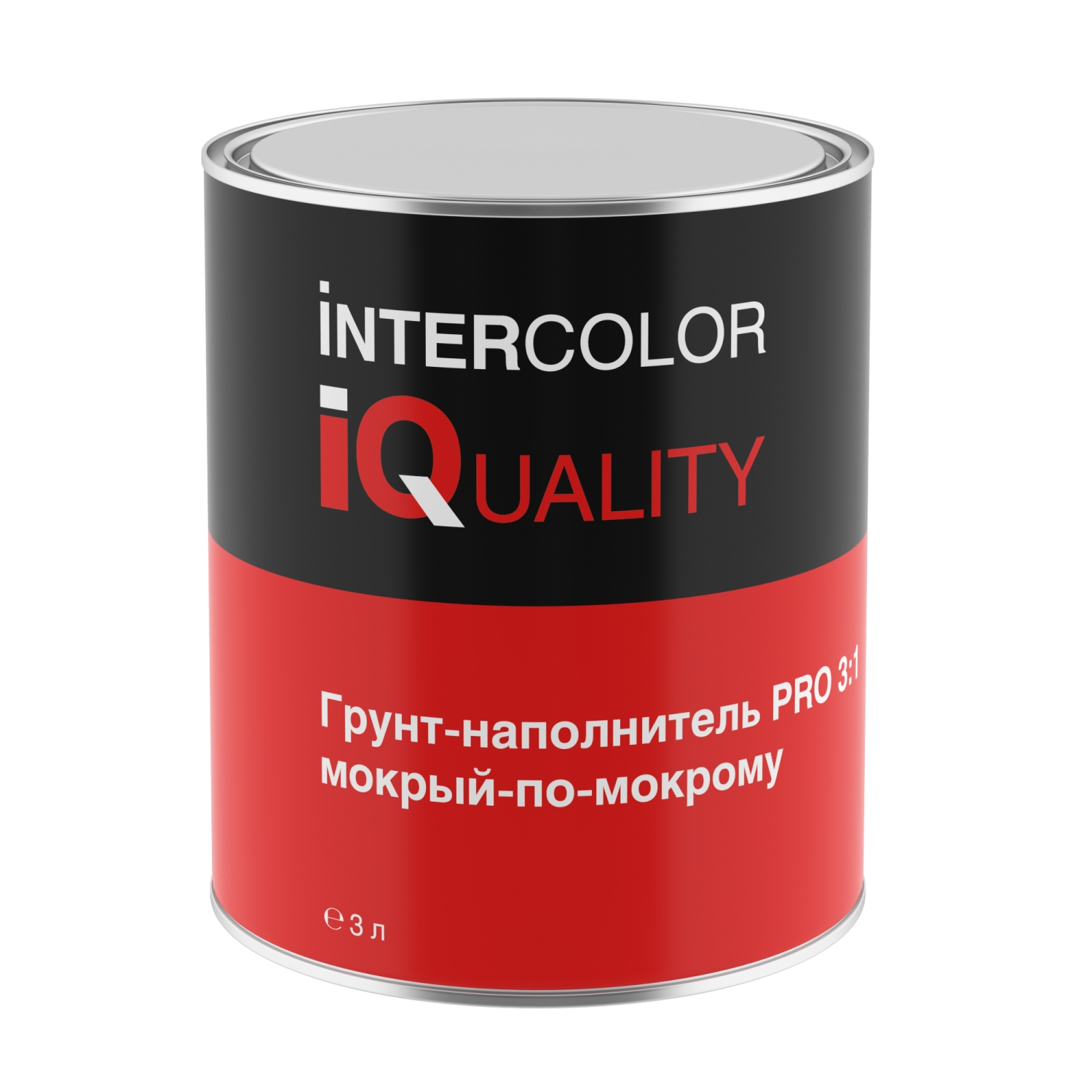 Грунт-наполнитель мокрый-по-мокрому IQ PRO 3:1 серый (3 л)